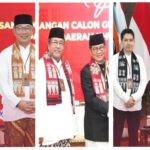 Tiga paslon Pilgub DKI Jakarta siap ikut debat perdana di JIEKpo Kemayoran Jakarta Pusat. (Ist)