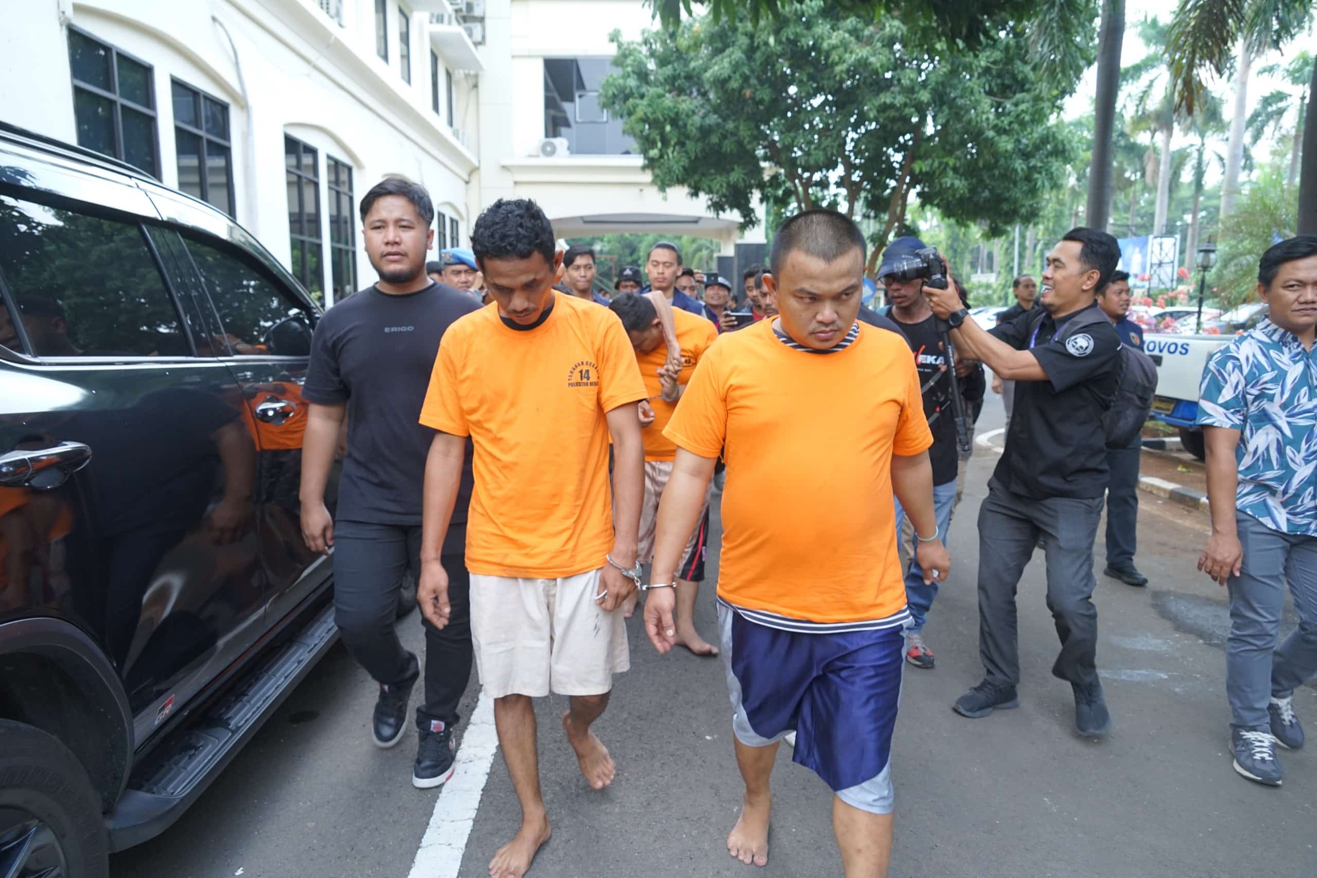 Dua pelaku pecah kaca yang biasa beraksi di Bekasi ditangkap. (Eka)