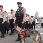 Personel gabungan siap menjaga pelantikan Presiden-Wakil Presiden Terpilih di komplek DPR/MPR. (Aris MP)