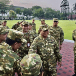 Presiden Prabowo bersama anggota Kabinet Merah Putih lakukan olah raga pagi di lapangan Akmil Magelang. (Ist)