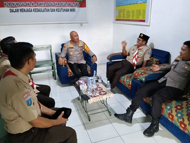 Perkuat Komunikasi, Kapolres Serang Kunjungi Danramil Kopo