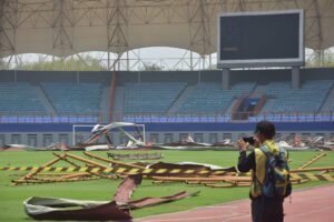 Kena Angin Kencang, Perbaikan Stadion Wibawa Mukti Butuh Rp15 Miliar
