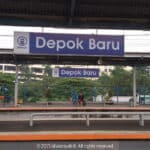Stasiun Depok Baru heboh adanya wanita tabrakkan diri ke kereta. (Ist)