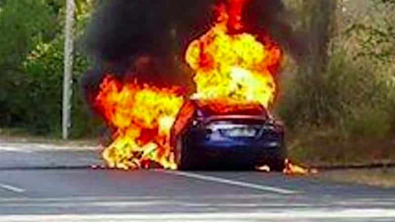 Naik Mobil Listrik Tesla Empat Orang Tewas Kecelakaan di Prancis