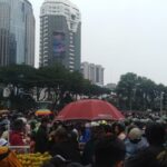 Ribuan warga antusias saksikan perayaan HUT ke 79 TNI di Silang Monas, Sabtu 5 Oktober 2024. (Tiyo)