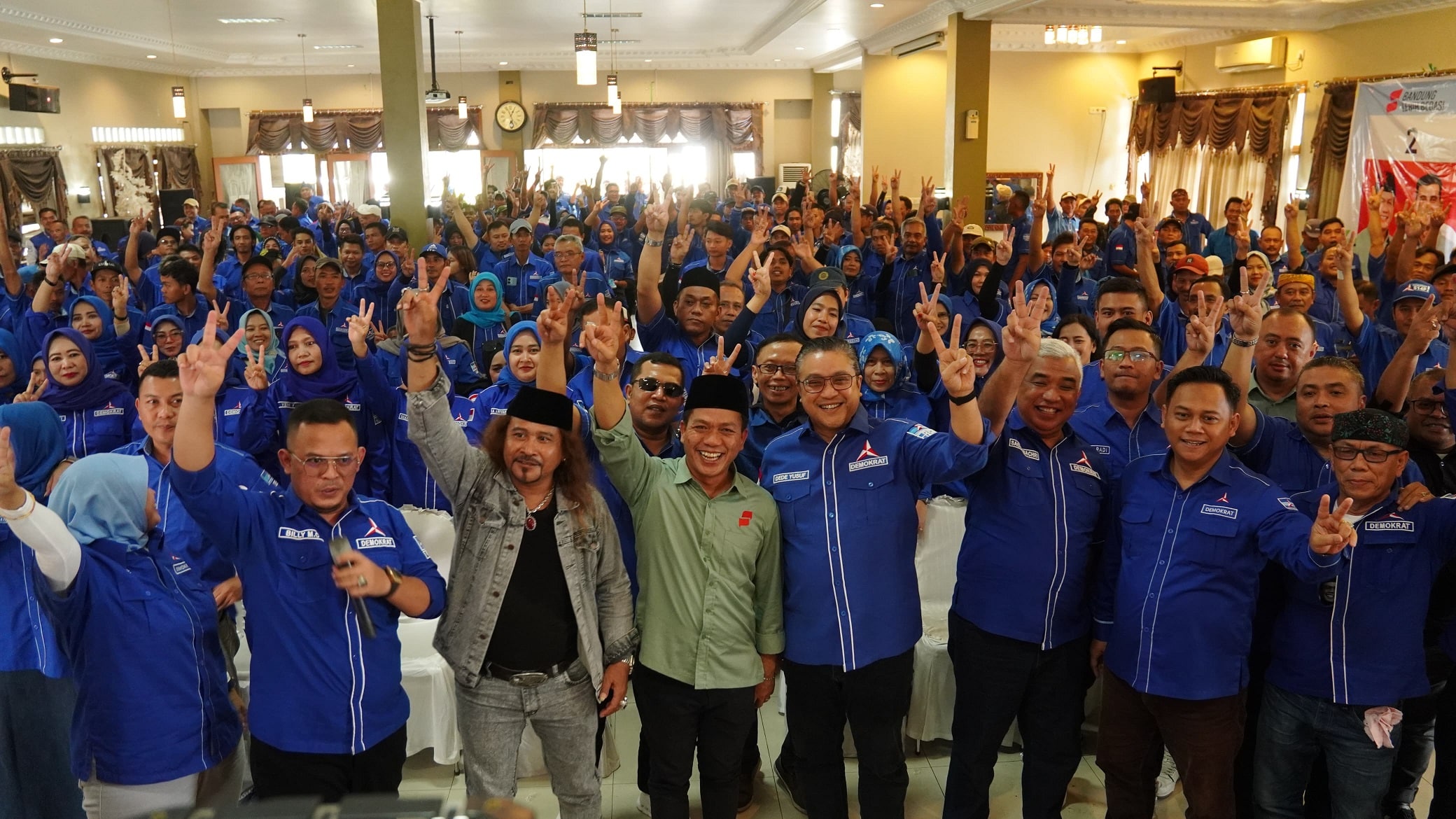 Anggota DPR Dede Yusuf dan Demokrat siap menangkan paslon Dadang Supriatna - Ali Syakieb di Kabupaten Bandung. (Ist)