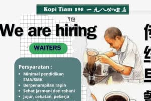 Kopitiam 198 Buka Loker Lulusan SMA dan SMK Jadi Waiters di Cihapit Bandung