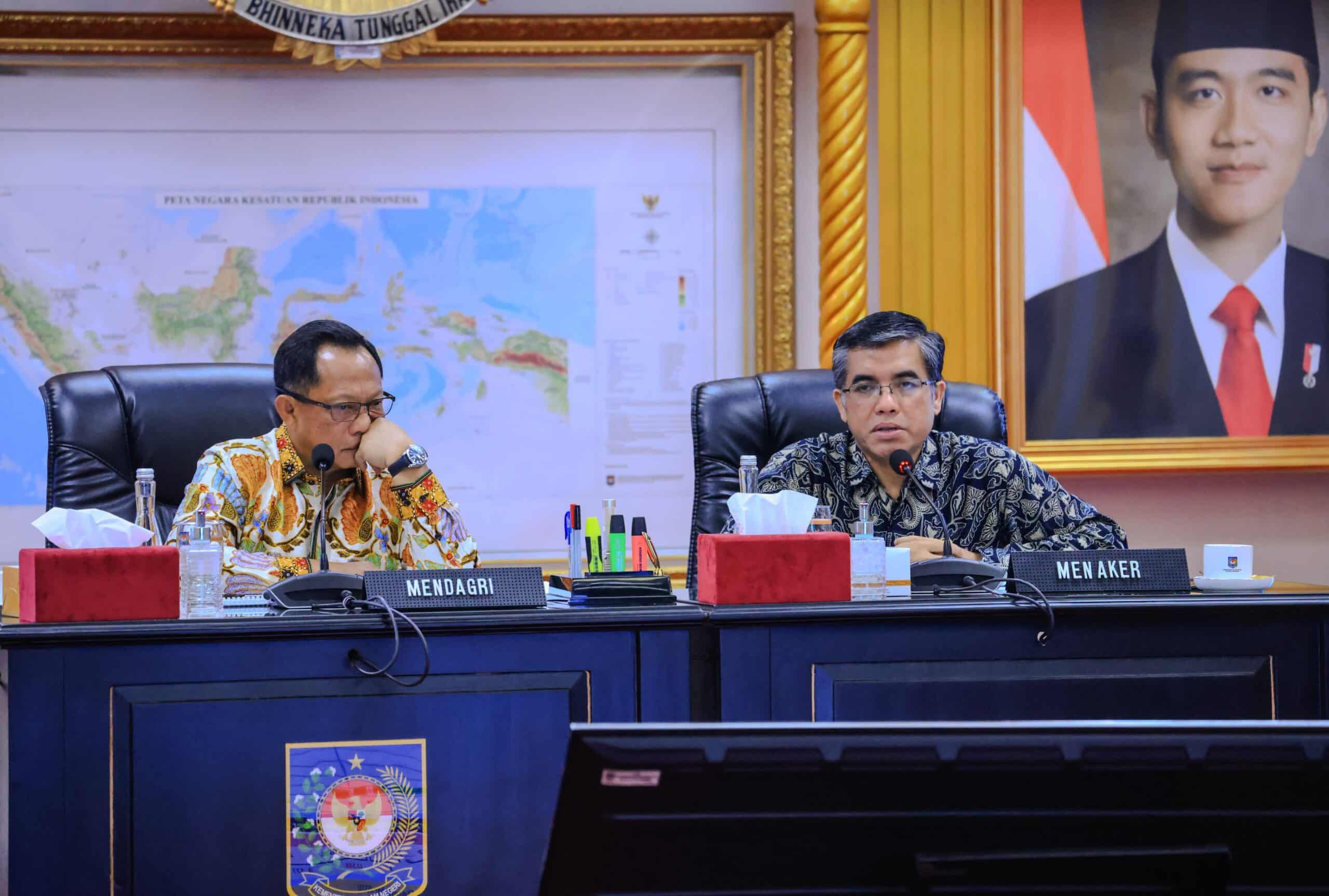 Rakor Mendagri Menaker scaled