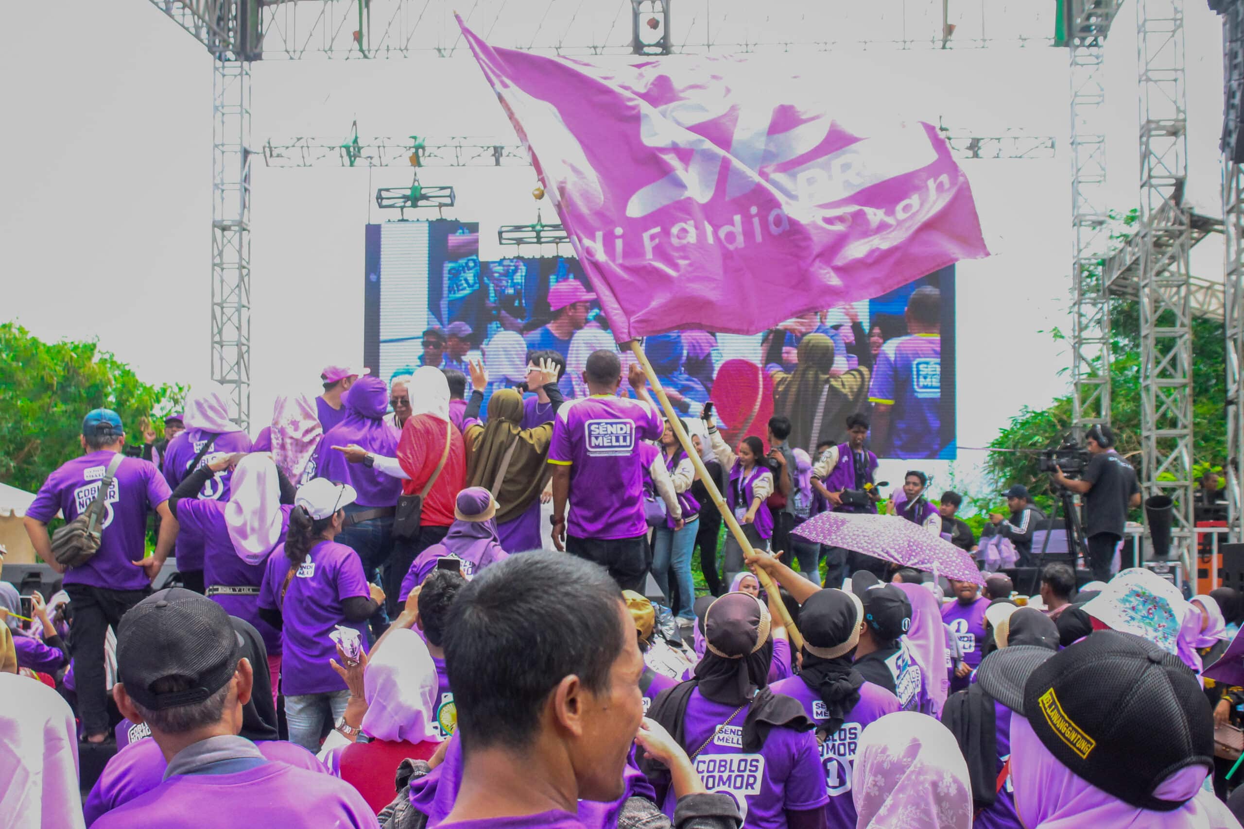 Acara kampanye akbar Cawalkot Paslon 1 Acara kampanye akbar (KIS/NICKO)