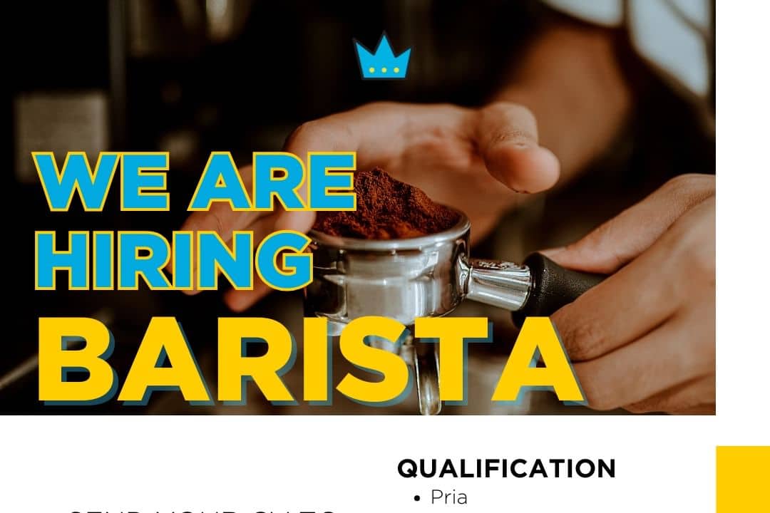 TAHTA Coffe Buka Loker Barista Khusus Pria Lulusan SMA dan SMK di Jakarta