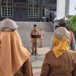 Gubernur Kalsel H. Sahbirin Noor memimpin apel pagi di Kantor Gubernur Kalsel, Banjarbaru, pada Senin pagi, 11 November 2024. (ist)