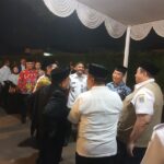 Pj. Gubernur DKI Jakarta Teguh beserta sejumlah pejabat menyampaikan duka cita almarhum Bupati Kepulauan Seribu, Junaedi. (Aldi)