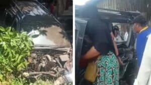 Beruntung Ditabrak KA Penumpang Ford Everest Selamat di Pasuruan