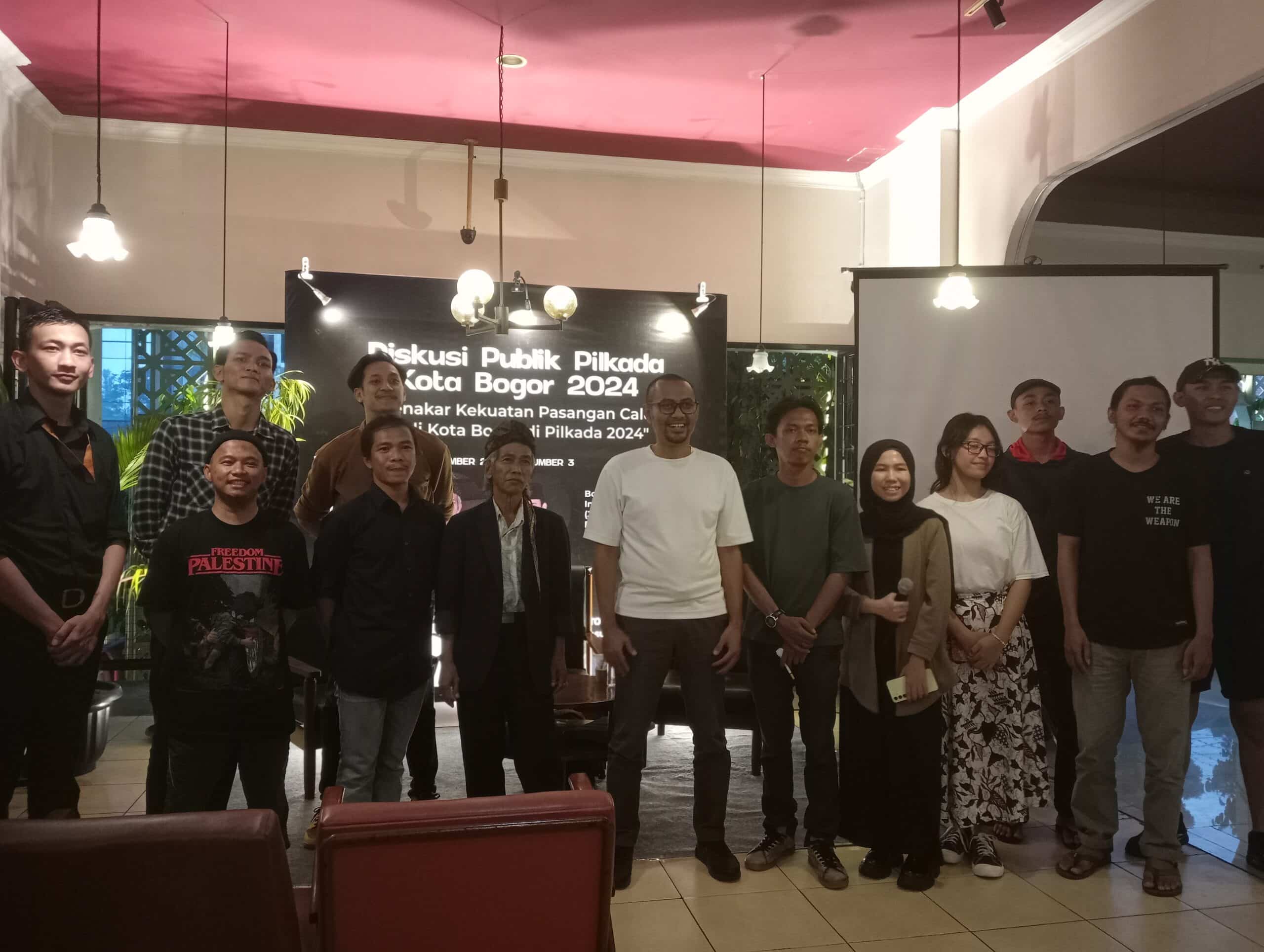 Diskusi Publik Paksa Bicara bertajuk Menakar Kekuatan Pasangan Calon Wali Kota Bogor di Pilkada 2024 (KIS/NICKO)