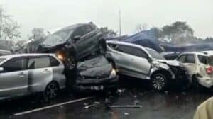 Kecelakaan Beruntun di Tol Purbaleunyi KM 92 Arah Jakarta