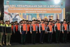 Jelang Pemungutan Suara, Pemprov DKI Gelar Apel Kesiapsagaan Bersama KPU, Bawaslu dan Forkopimda