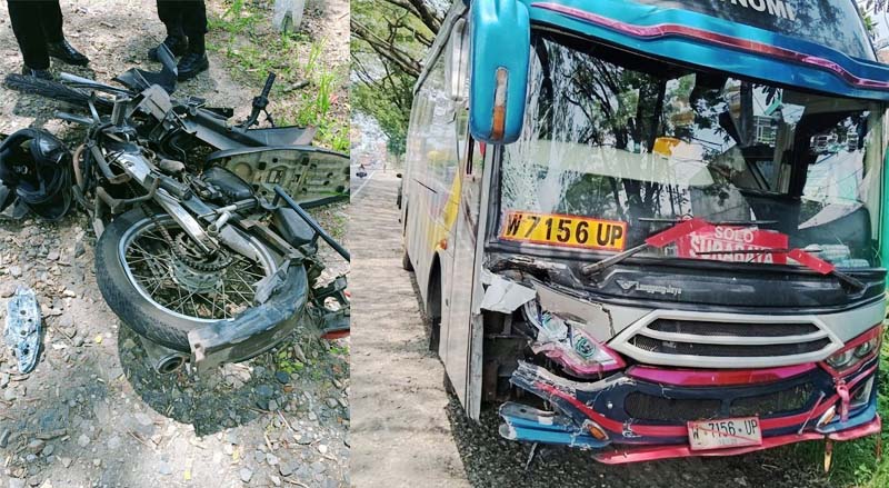 Laka Tidak Seimbang Sugeng Rahayu Adu Banteng vs Pemotor Taman Madiun