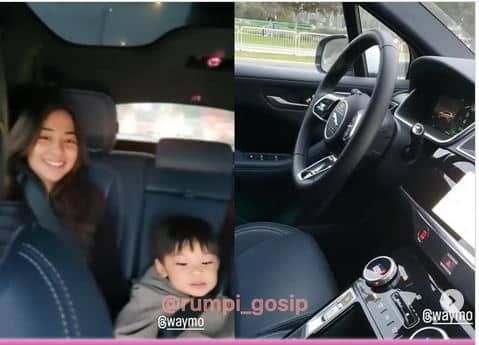 Artis Nikita Willy bikin heboh netizen di Indonesia naik mobil auto pilot. (Ist)