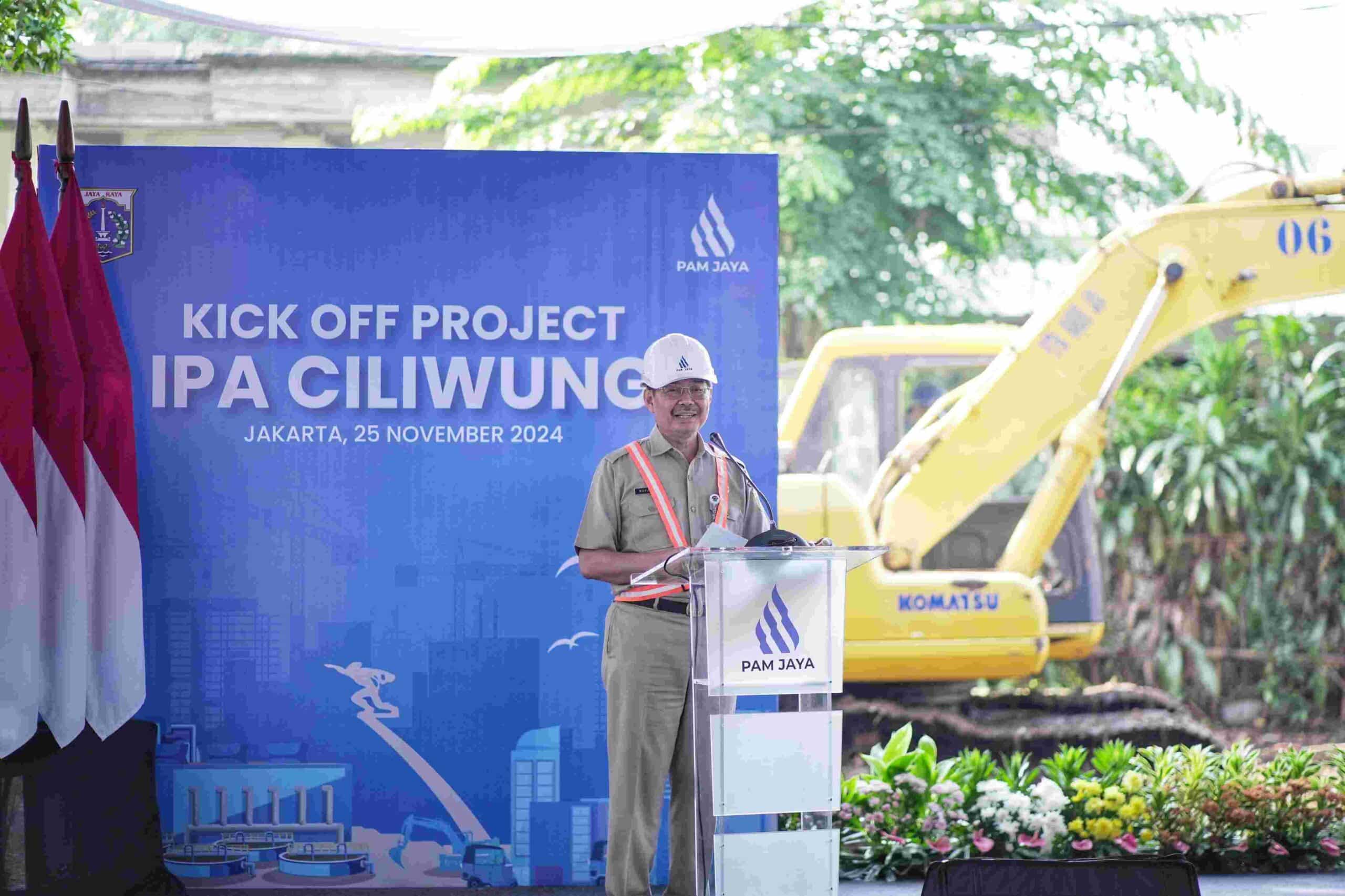 Sekda Marullah Matali Hadiri Kick Off Pembangunan IPA Ciliwung (Humas Pemprov)