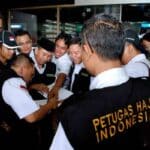 Petugas haji bersiap-siap melaksanakan tugasna. (Ist)