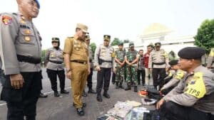 Polres Pasuruan Kerahkan 578 Personel, Satu Petugas Amankan 5 Hingga 8 TPS