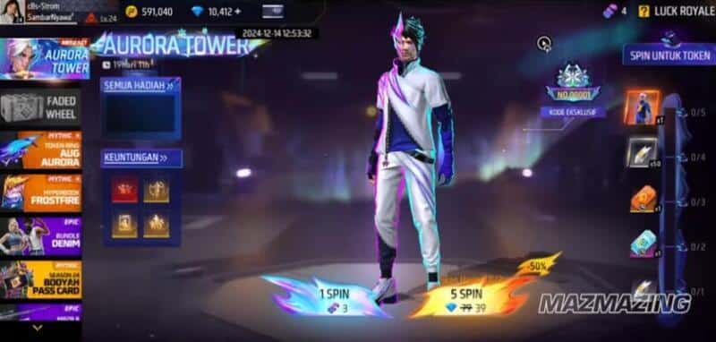 Ayo Login Ada 20 Akun FF Sultan Gratis Terbaru 14 Desember 2024, Ada Sniper AWM