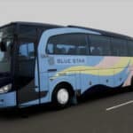 Bus Blue Star kembali eksis di tengah persaingan bus pariwisata di Tanah Air. (Ist)