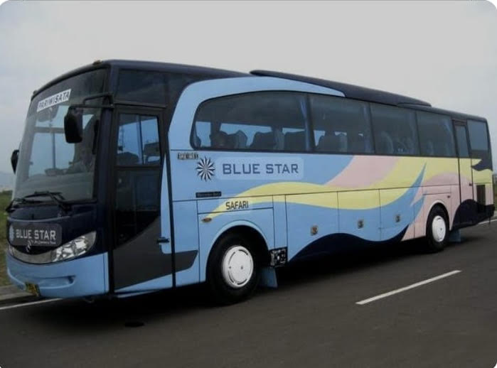 Bus Blue Star kembali eksis di tengah persaingan bus pariwisata di Tanah Air. (Ist)