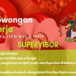 Bebek Item Mas Wanto Buka Loker Supervisor Lulusan SMA dan SMK di Bandung