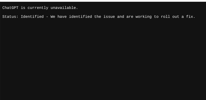 ChatGPT Error Hari Ini 12 Desember 2024, Ini kata OpenAI