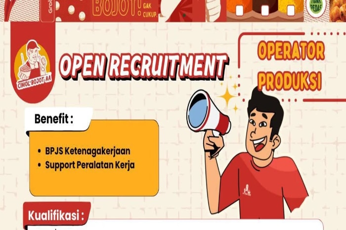Cimol Bojot AA Buka Loker Lulusan SMA dan SMK Operator Produksi di Bandung