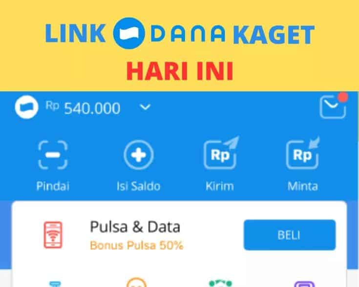 Saldo Rp75.000 Gratis! Klaim Link DANA Kaget Terbaru Hari Ini