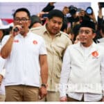 Paslon Ridwan Kamil-Suswono saat mengikuti kampanye. (Ist)