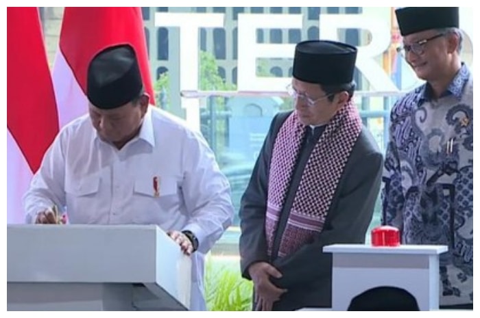 Prabowo Resmikan Terowongan Silaturahim, Simbol Kerukunan Antarumat Beragama