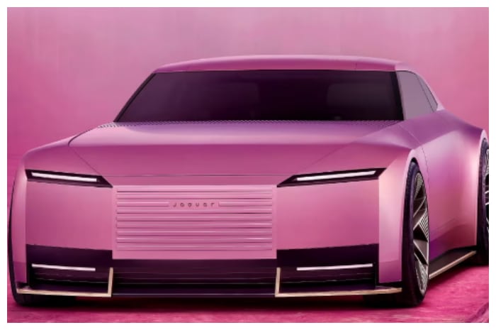 Bocoran Mobil Listrik Jaguar, Warna Merah Muda dan Fitur Minimalis