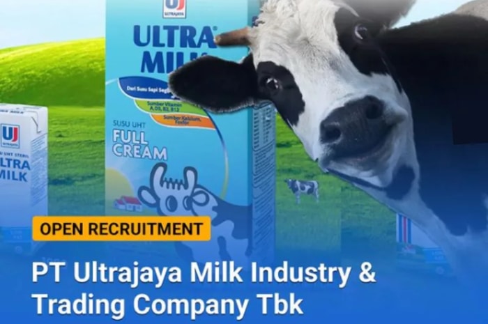 2 Posisi Sekaligus! PT Ultrajaya Milk Bandung Buka Loker Terbaru, Gini Cara Daftarnya