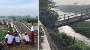 Jembatan Mojosari Putus Diterjang Banjir, Pelajar SD dan Petani Memutar 3,6 KM