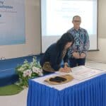 Proses kerja sama Primaya Hospital Group bersama Great Eastern Life Indonesia resmi meluncurkan Greathealth+. (KIS/Joy Andre)