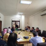 Ketum PWI Pusat Hendry Ch Bangun memimpin rapat persiapan HPN 2025 di Banjarmasin, Kalsel. (Ist)
