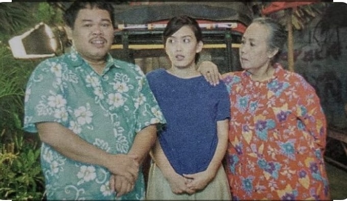 Mat Solar bersama Oneng dan Nani Wijaya di salah satu sinetron yang melambungkan namanya. (Ist)