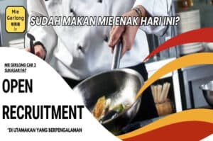 Walk in Interview! Mie Gerlong Buka Loker Lulusan SMA dan SMK untuk 5 Posisi