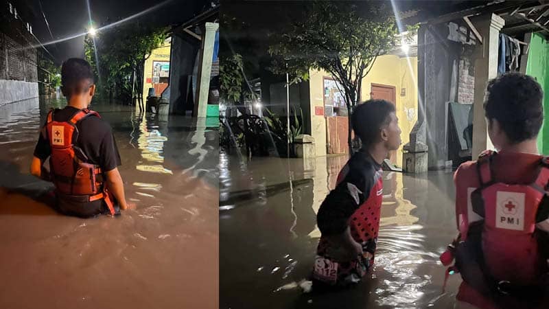 Sungai Sadar Mojoanyar Meluap Desa Gayam dan Plosogede Kebanjiran Sepaha Orang Dewasa