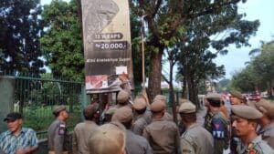 Pj Gubernur Sumut Fatoni, Pimpin Penertiban Baliho Tidak Berizin