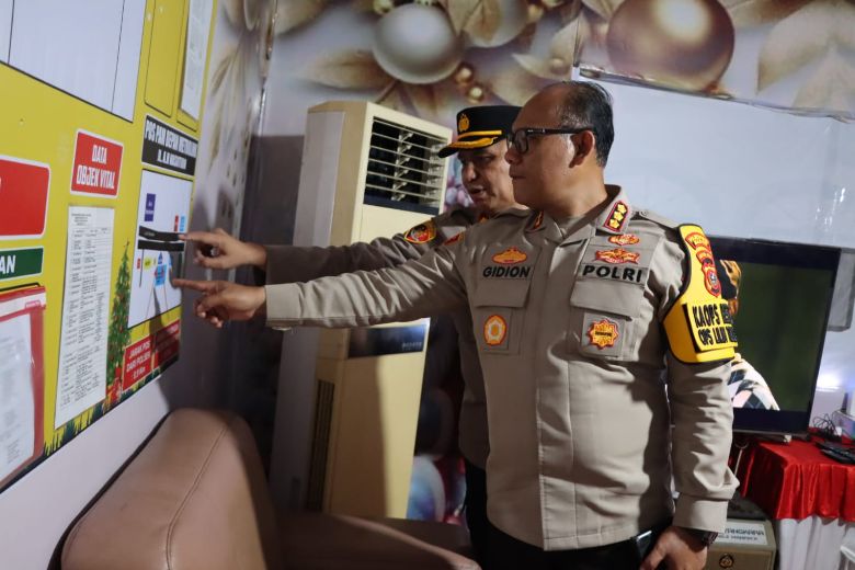 Kapolrestabes Medan, Demi Keamanan Warganya, Cek Pos Pam Nataru Sampai Pagi