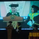 UIN Raden Fatah Palembang gelar wisuda ke-91 di kampus. (Dimas)