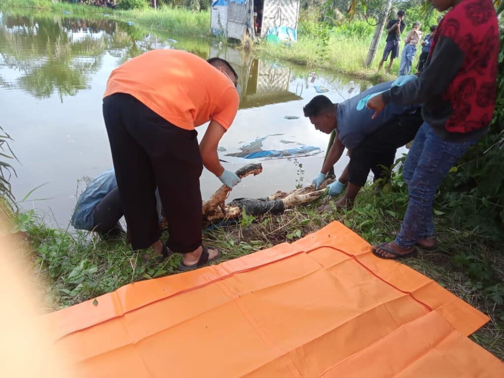 Kakek Sairin Ditemukan Tewas di Bekas Kolam Tambak Udang