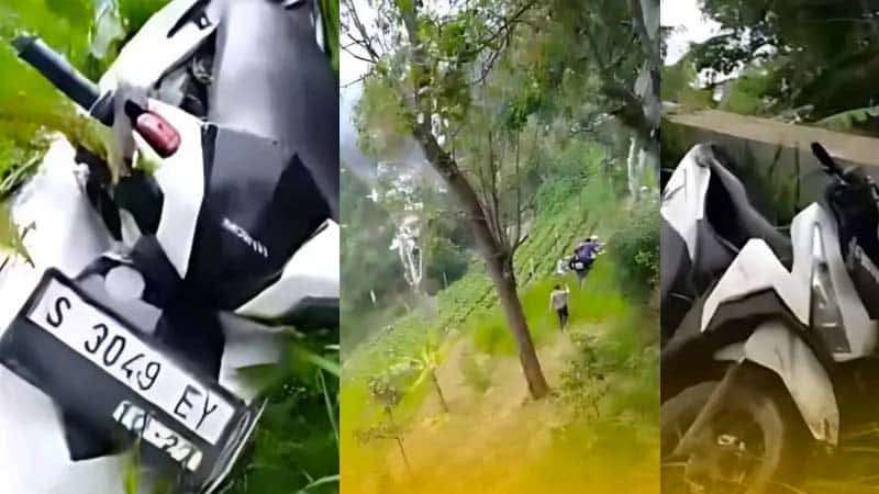 Remaja Lamongan Masuk Jurang, Gagal Mengendalikan Motornya di Turunan Tajam Sarangan
