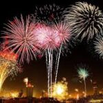 Kembang api ikut meramaikan malam tahun baru di Medan. (Ist)