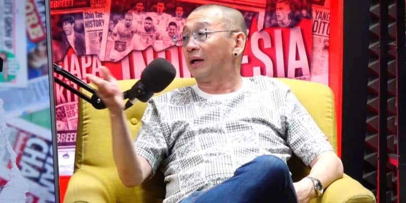 Pengamat sepakbola, Justin Lhaksana. (Youtube Helmy Yahya Bicara)