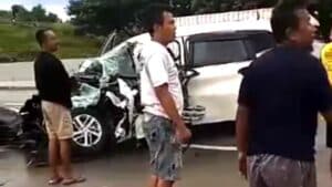 Lagi Terios Tabrak Truk Dari Belakang di Tol Ngawi Sekeluarga Bekasi Jadi Korban